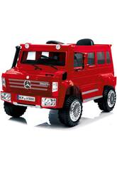 Camion Batteria Mercedes Benz Unimog U5000 Radio Comando 6 v. Rosso