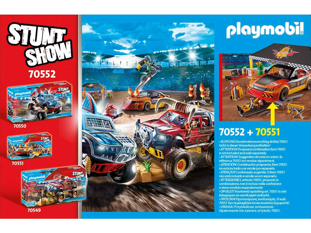 Playmobil Stuntshow Loja Oficina 70552