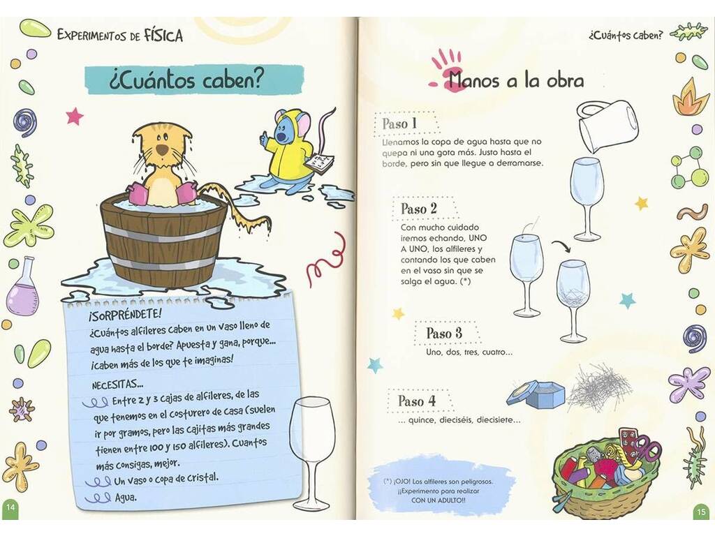 Livre d'expériences faciles en physique et en chimie