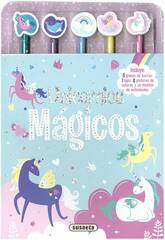 Colorier et apprendre  dessiner les licornes magiques Susaeta S6036005