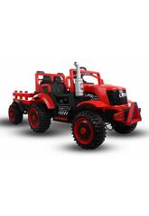 Tracteur � Batterie avec une Remorque, des Lumi�res et de La Musique 12V. T�l�commande