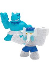Heroes of Goo Jit Zu Pack 2 Figurines Tyro Vs Gigatusk Bandai CO41110