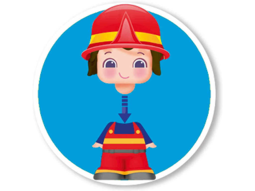 Figura Pin y Pon Professioni Pompiere Famosa 700016289