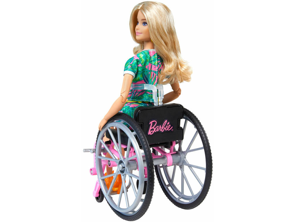 Barbie Fashionista figura sedia a rotelle Mattel GRB93