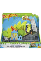Hot Wheels City vs Toxic Creatures Attaque du Dino Toxique Mattel GTT68