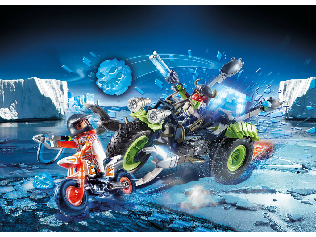Playmobil TopAgents Spyteam Artic Rebels Triciclo di ghiaccio 70232