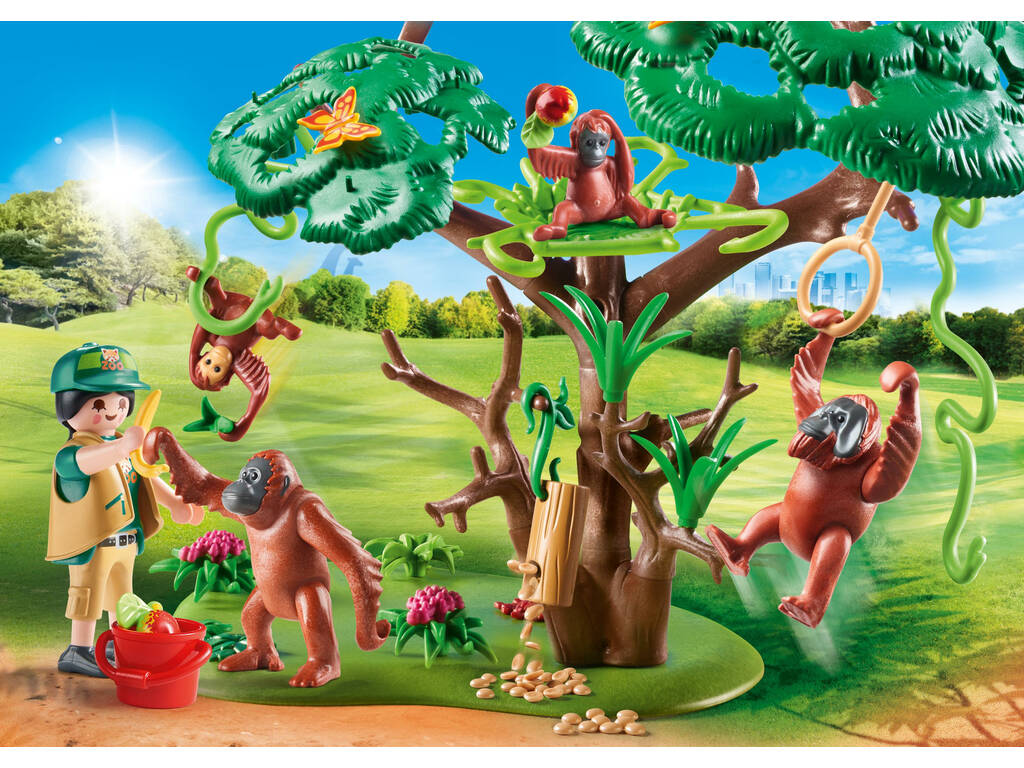 Playmobil Orangotangos com Árvore 70345