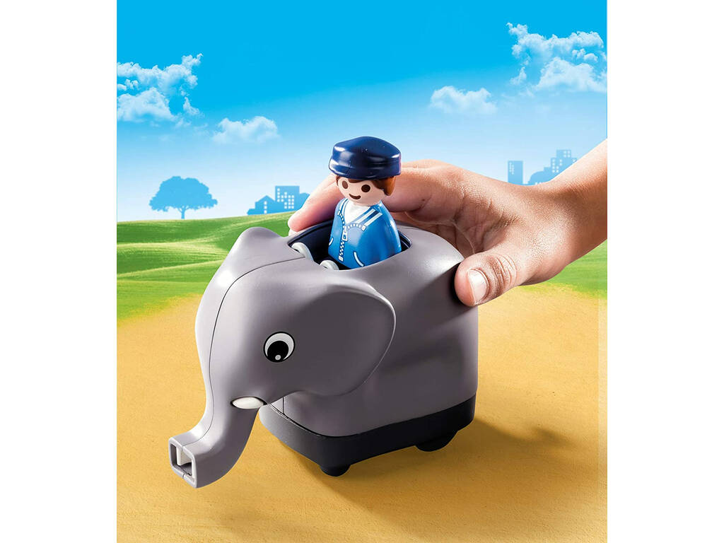 Playmobil 1.2.3 Mon train d'animaux 70405