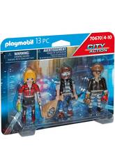 Playmobil City Action Set Figuras Ladrones 70670