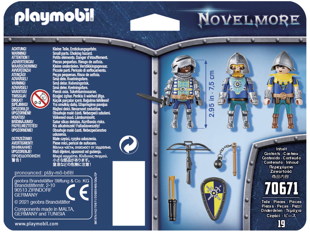 Playmobil Novelmore Set de 3 Chevaliers 70671