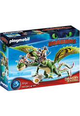 Playmobil Dragon Racing Dragon 2 Têtes avec Chusco et Brusca 70730