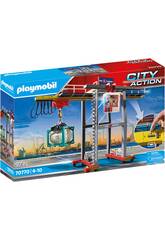Playmobil City Action Kran mit Container 70770
