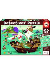 Puzzle Detective 50 pezzi Pirati Educa 18896