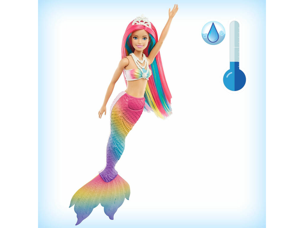 Barbie Dreamtopia Sirena Arcoíris Mágico Mattel GTF89
