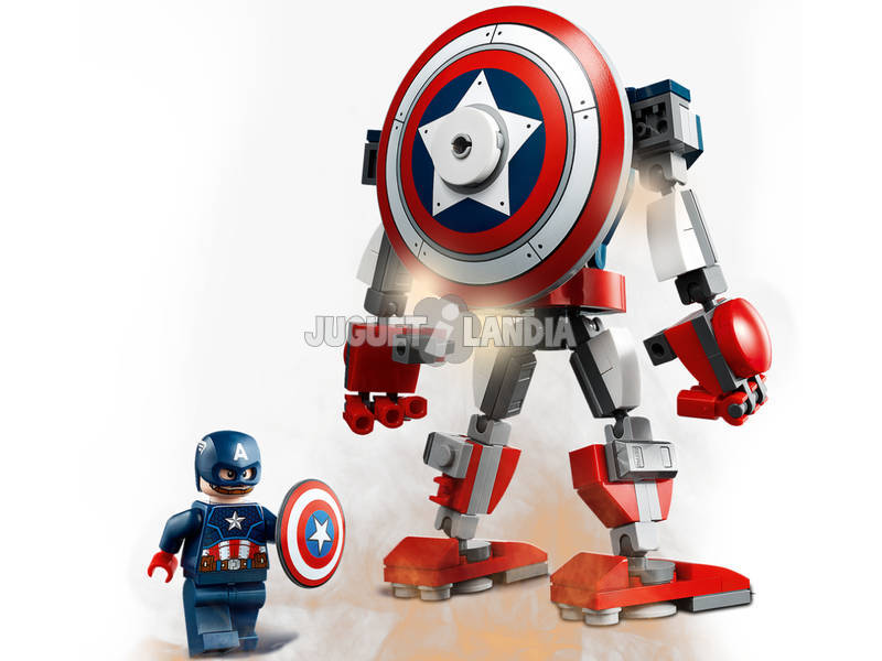Lego Super Heroes Avengers Captain America Robot Armor 76168