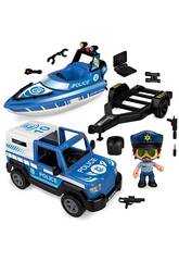 Pinypon Action Pick Up et Bateau de Police Famosa 700016265