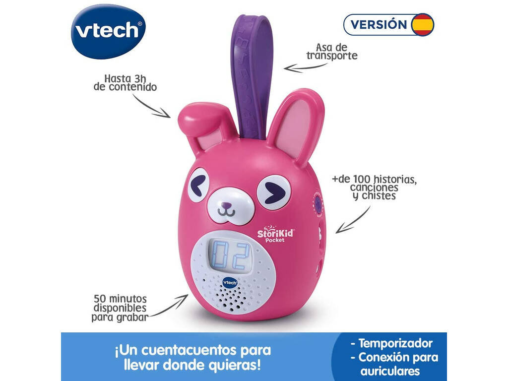 Storykid Pocket Conta Contos Cor-de-rosa Vtech 613757