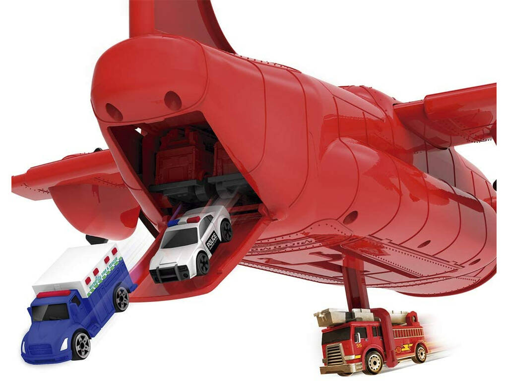 Micromachines Avião Transporte Playset Toy Partner