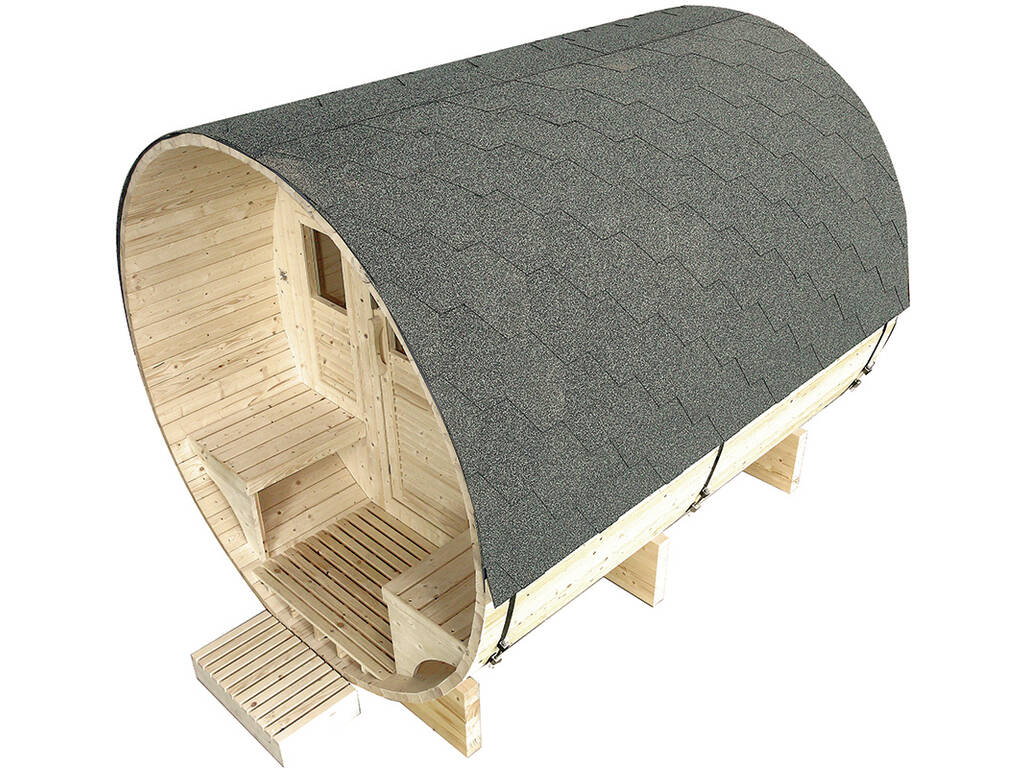 Sauna de Exterior Gaïa Luna de 6 Plazas de 220x205x250 cm