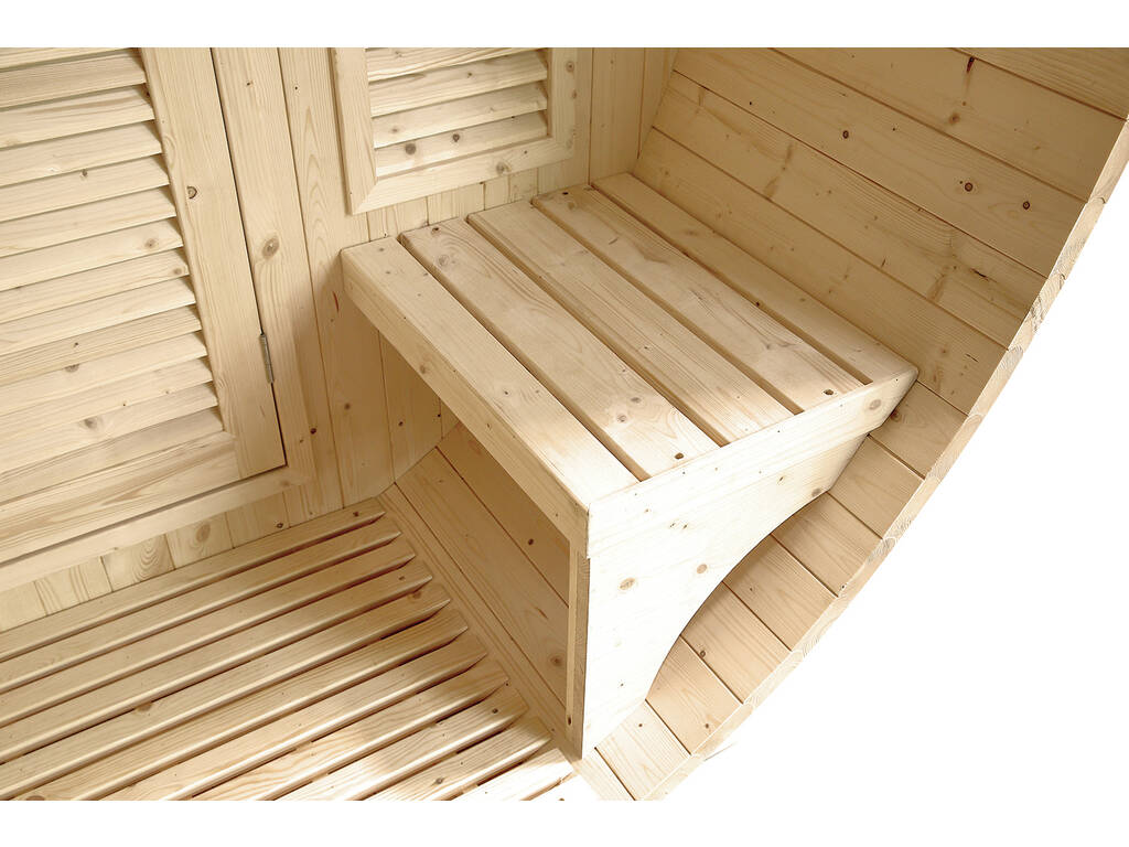 Sauna da esterno Gaïa Luna 6 posti 220x205x250 cm