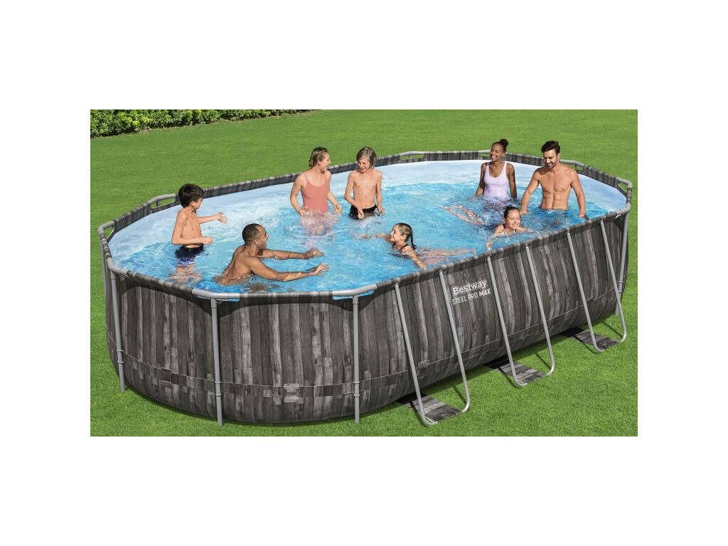 Piscina Oval Power Steel 610x366x122 cm. Bestway 5611R