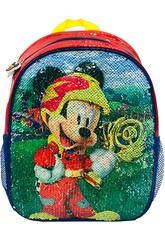 Zaino 2 in 1 Mickey Get Set! Gooo! con borse di paillettes reversibili T323-069