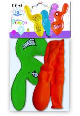 Sac de 2 ballons gants Figures Globolandia 1005