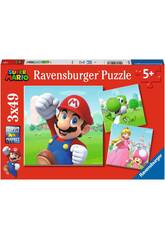 Super Mario Puzzle 3x49 Piezas Ravensburguer 5186