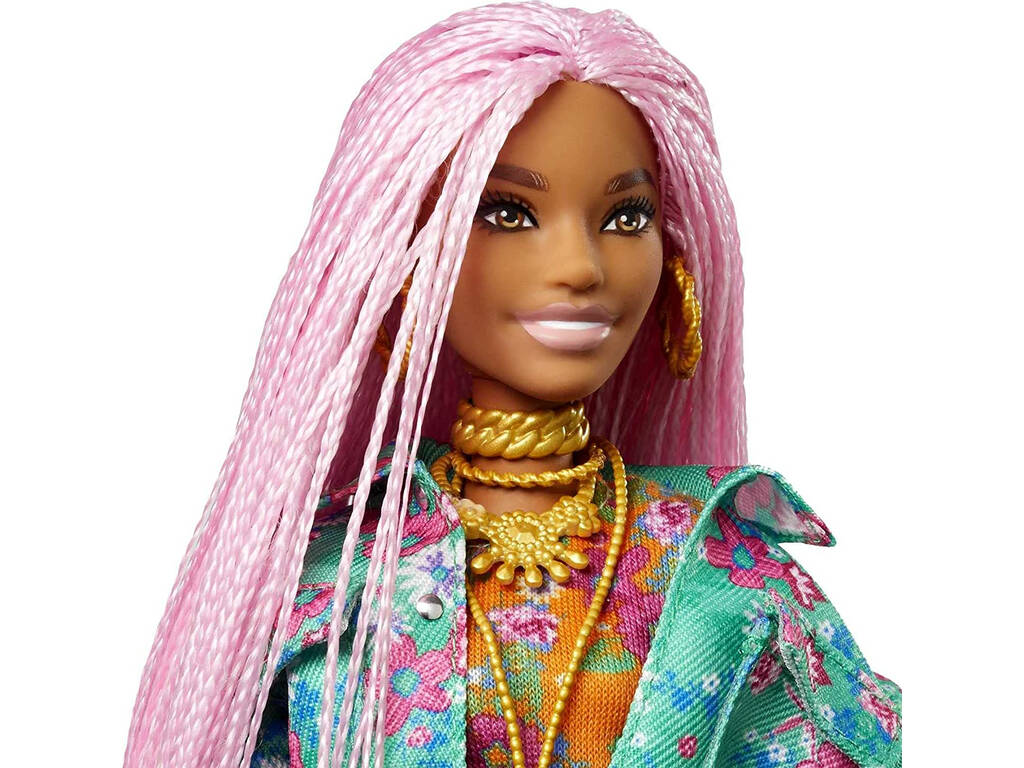 Barbie Extra Trenças Rosas Mattel GXF09