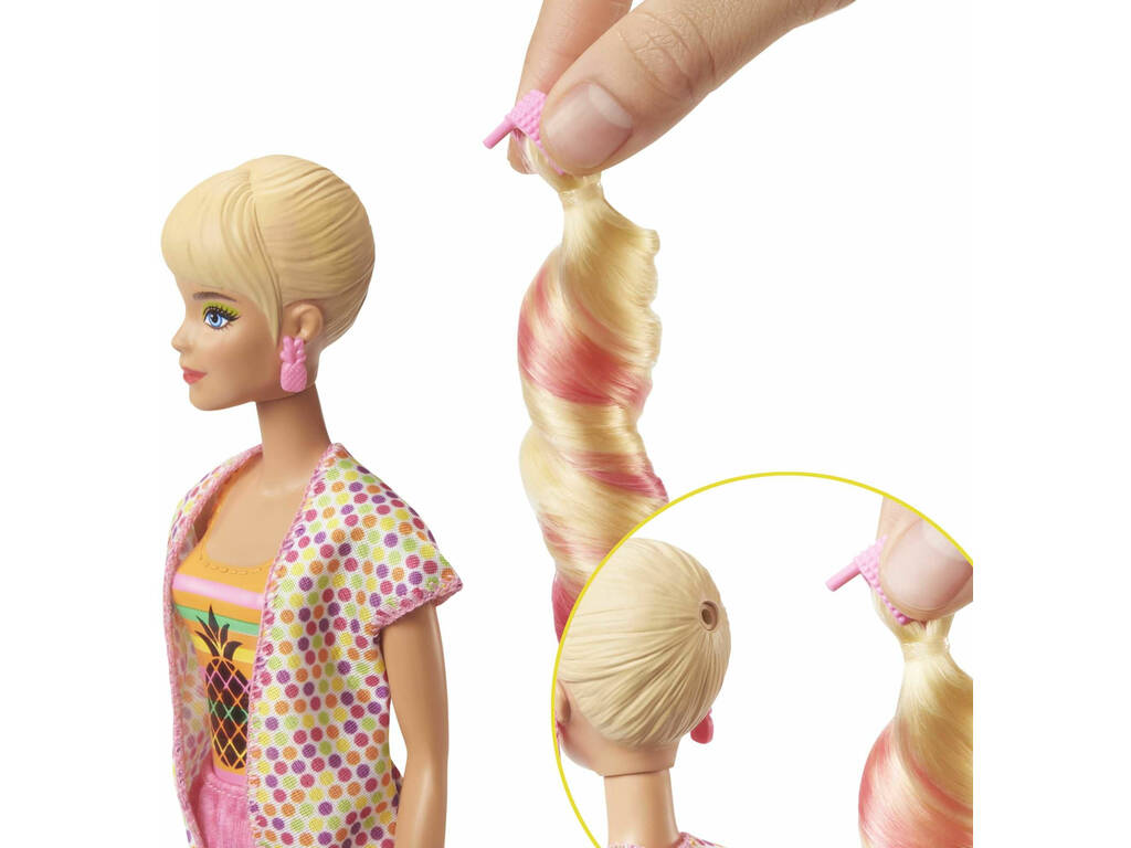 Barbie Muñeca Color Reveal con Espuma Piña Mattel GTN17