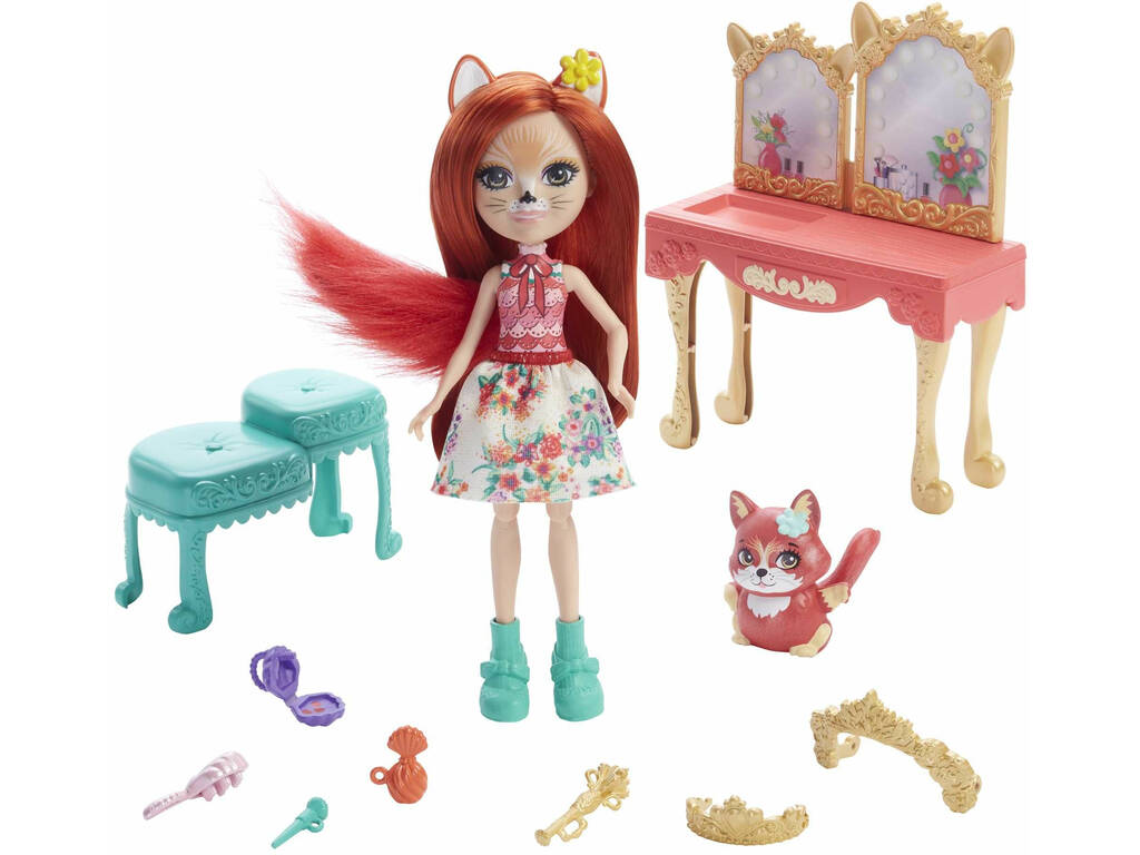 Royal Enchantimals Fabrina Fox Con Tocador Victoriano Mattel GYJ05