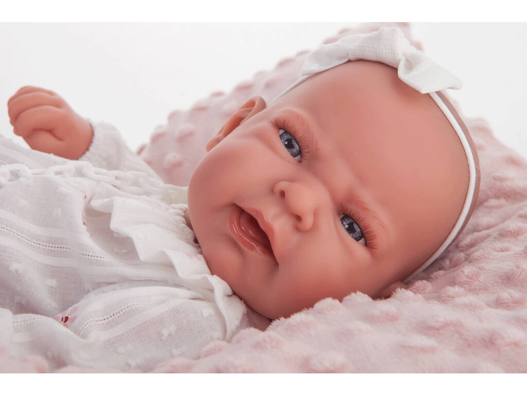 Neugeborene Puppe Lea Kissen 42 cm. Antonio Juan 50157