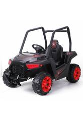 Vehculo Batera 12V Buggie UTV Spider Radio Control Negro