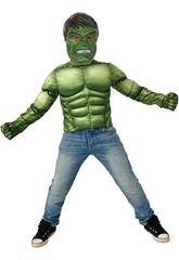 Costume da bambino Hulk Petto muscoloso con accessori Deluxe Rubies 40223