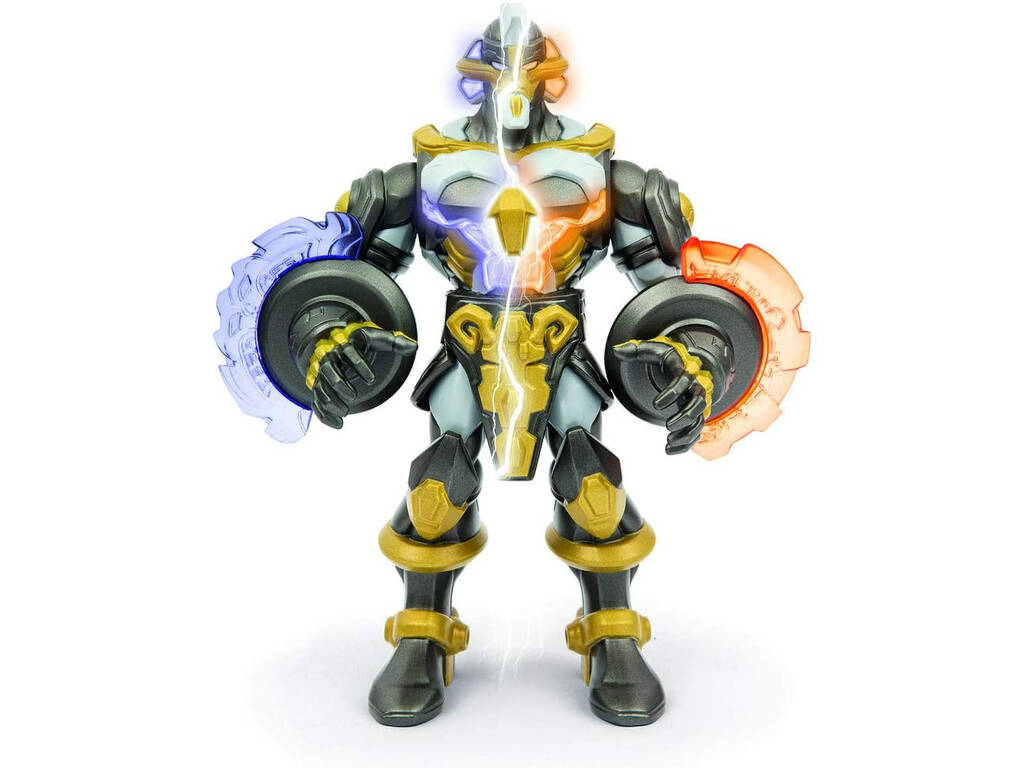 Gormiti Figura Elemental Titan com Luzes e Sons 22 cm. Famosa GRA10000