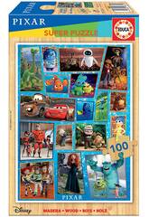 Holz Puzzle 100 Disney Pixar Multiproperty Educa 18881