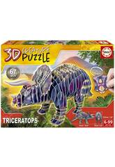 Triceratops Casse-tte crature 3D Educa 19183