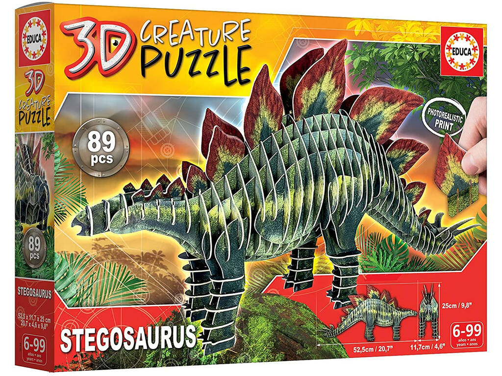 Casse-tête Stegosaurus 3D Creature Educa 19184