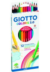 Giotto Colors 3.0 Crayons de couleur 12 units Range F276600
