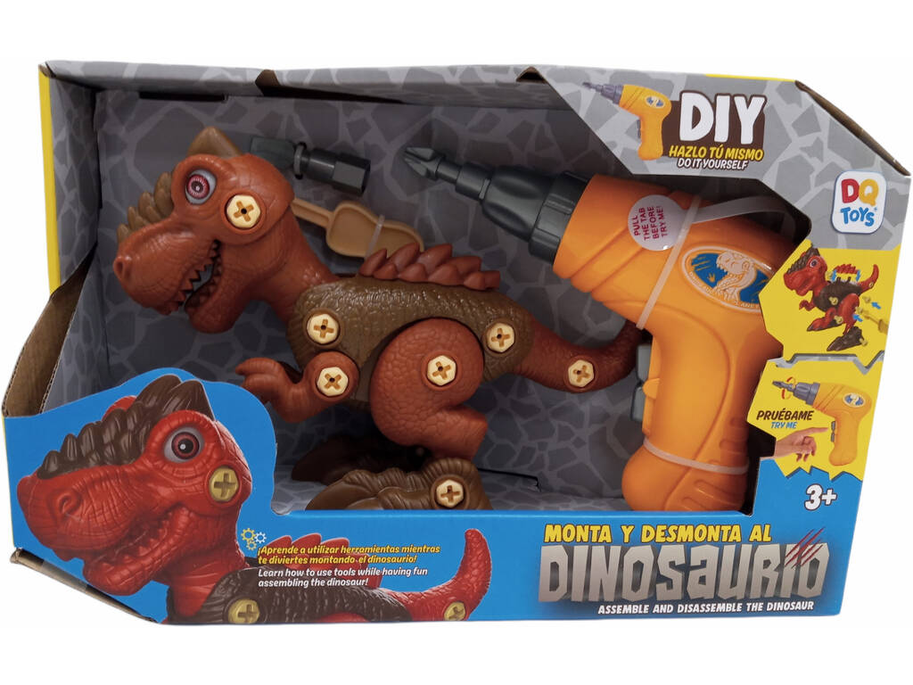 Set d'assemblage dinosaure brun