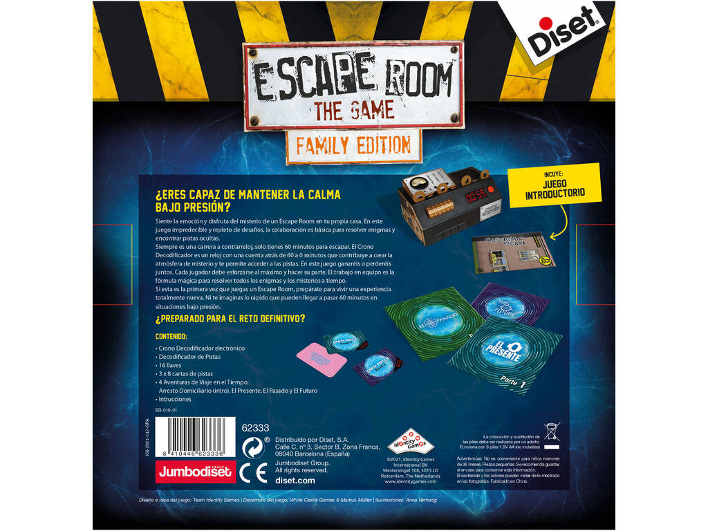 Escape Room Family Edition Time Travel Diset 62333