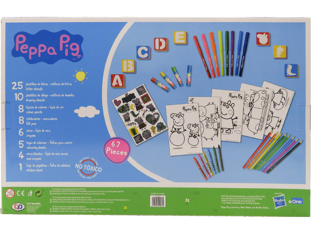 Peppa Pig Set Dibujo 67 piezas CYP GS-67-PG
