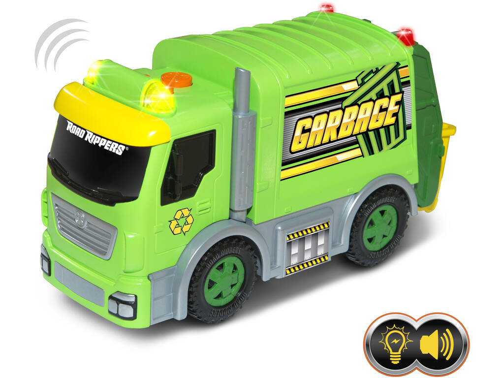Jouet-véhicule Adventure Force camion-poubelle à lumières et sons 