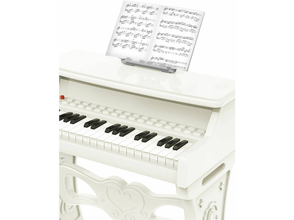 Pianoforte classico per bambini 37 tasti con microfono e sgabello