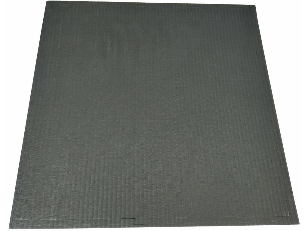 Karate-Bodenplatte 102x102x2 cm Schwarz und Grau Härte 40°