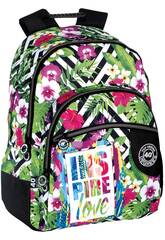 Doppel-Rucksack Junior 40 Degrees Top Design Blumen von Perona 56861