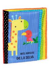 Livro Infantil de Tecido Os Meus Amigos da Selva