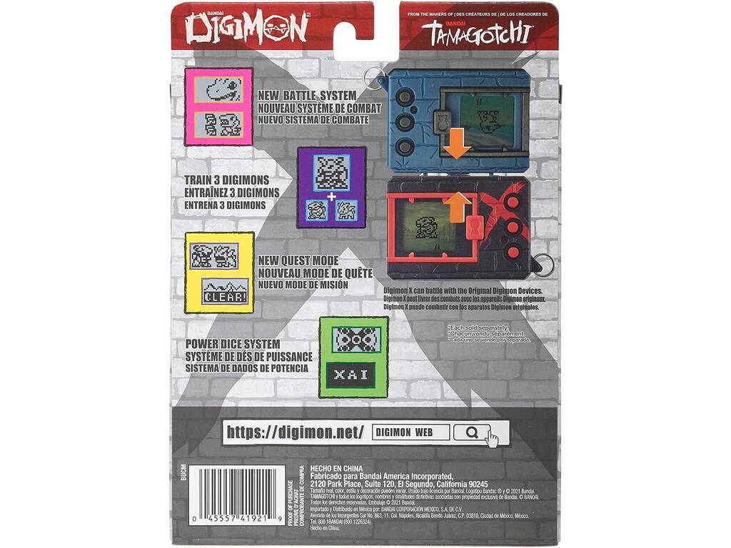 Digimon Tamagotchi rosso e nero Bandai 41921