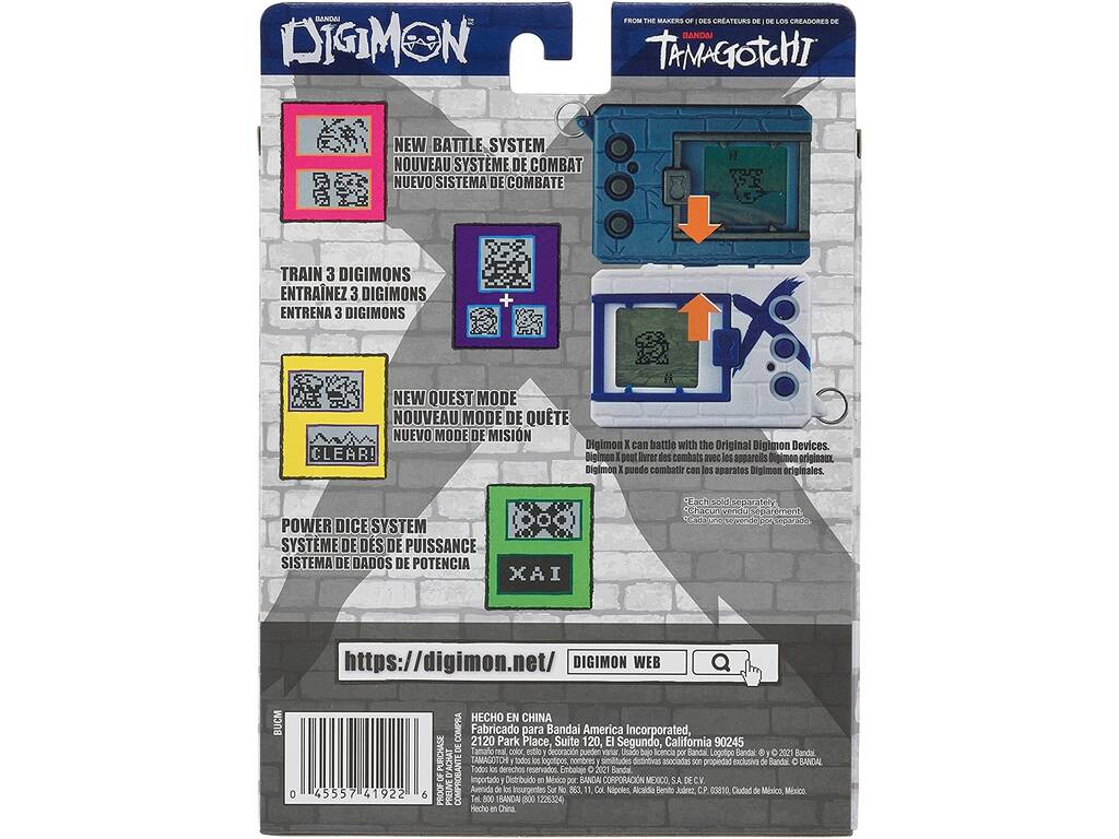 Digimon Tamagotchi Bianco e Blu Bandai 41922