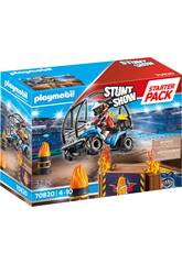 Playmobil Starter Pack Stunt Show Quad con Rampa de Fuego 70820